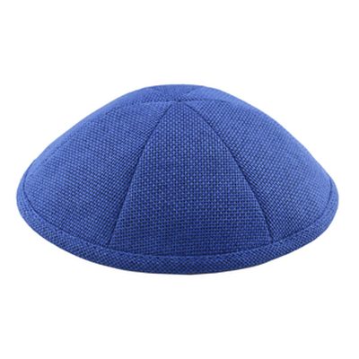 Royal burlap kippah