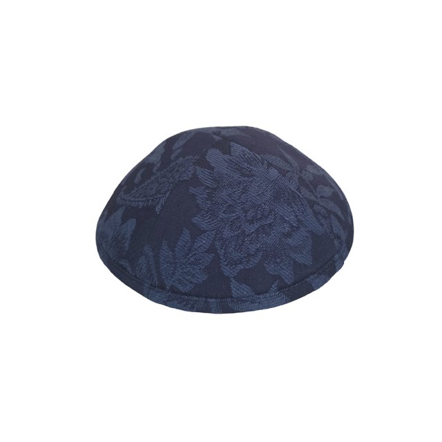 Navy Floral Jacquard