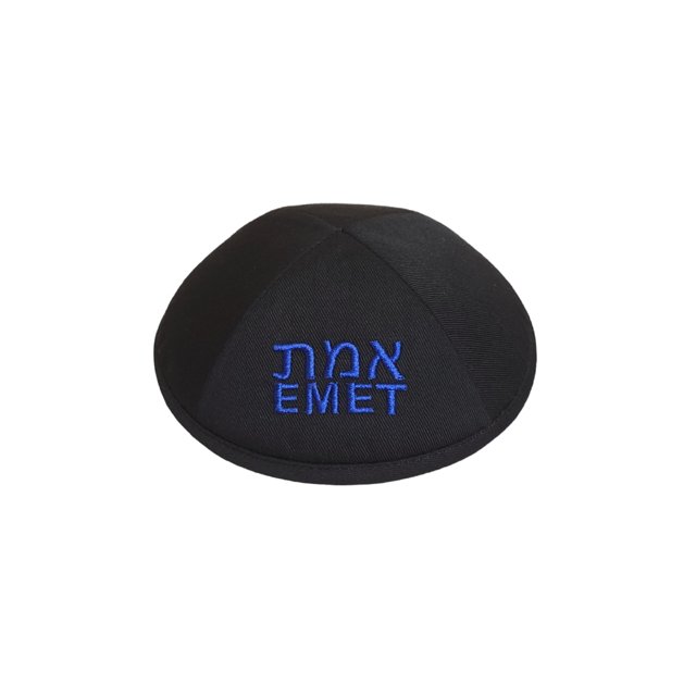 Black with Emet Embroidery
