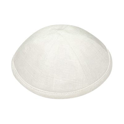 Off-White linen kippah