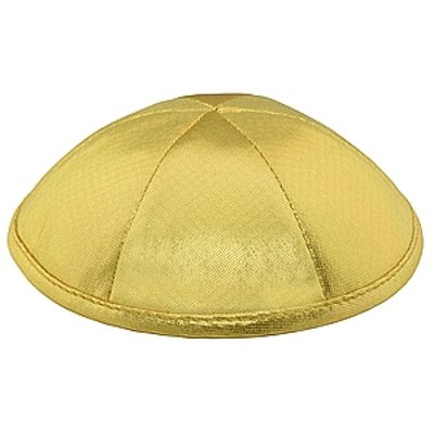 Gold Lamé satin kippah