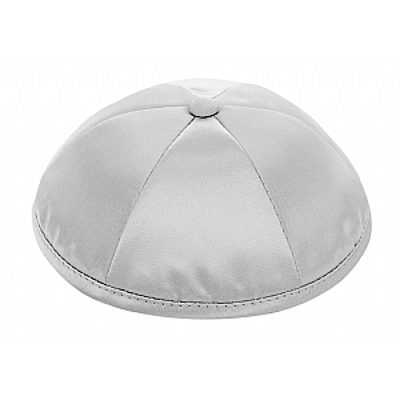 Medium Grey satin kippah