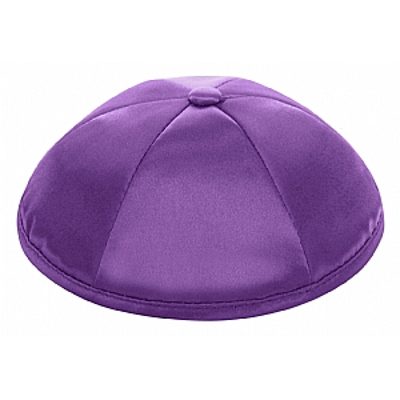 Medium Purple satin kippah