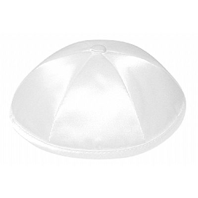 White satin kippah