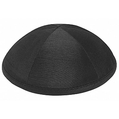 Black silk kippah