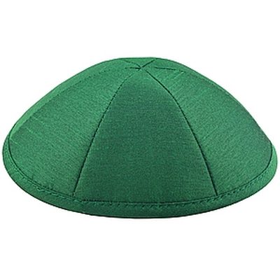 Green silk kippah