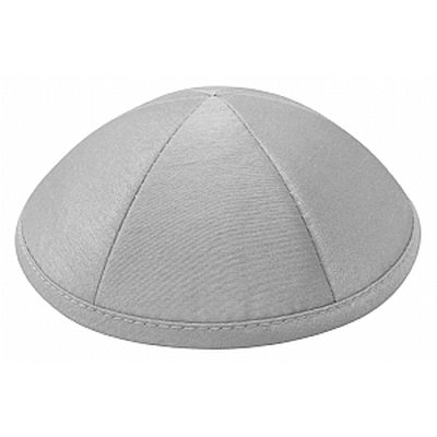 Light Grey silk kippah