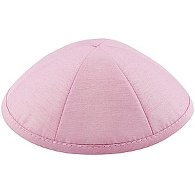 Pink silk kippah