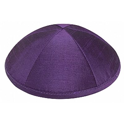 Purple silk kippah