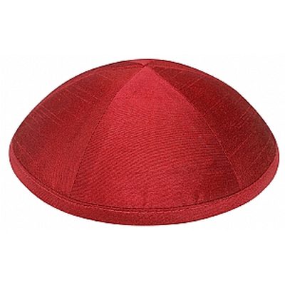 Red silk kippah