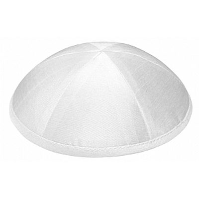 White silk kippah