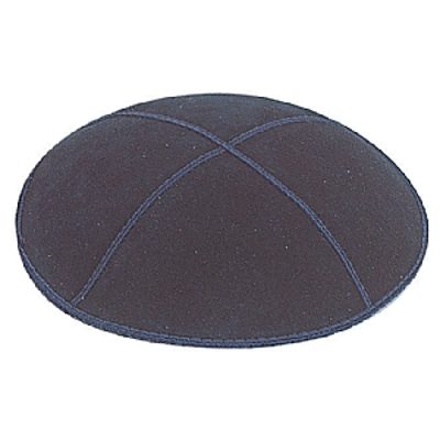 Dark Navy suede kippah