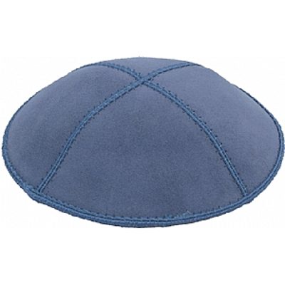 Denim suede kippah