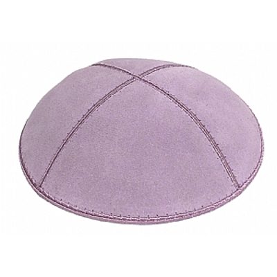 Lavender suede kippah