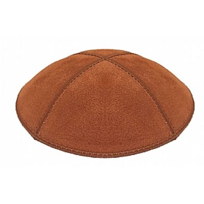 Rust suede kippah